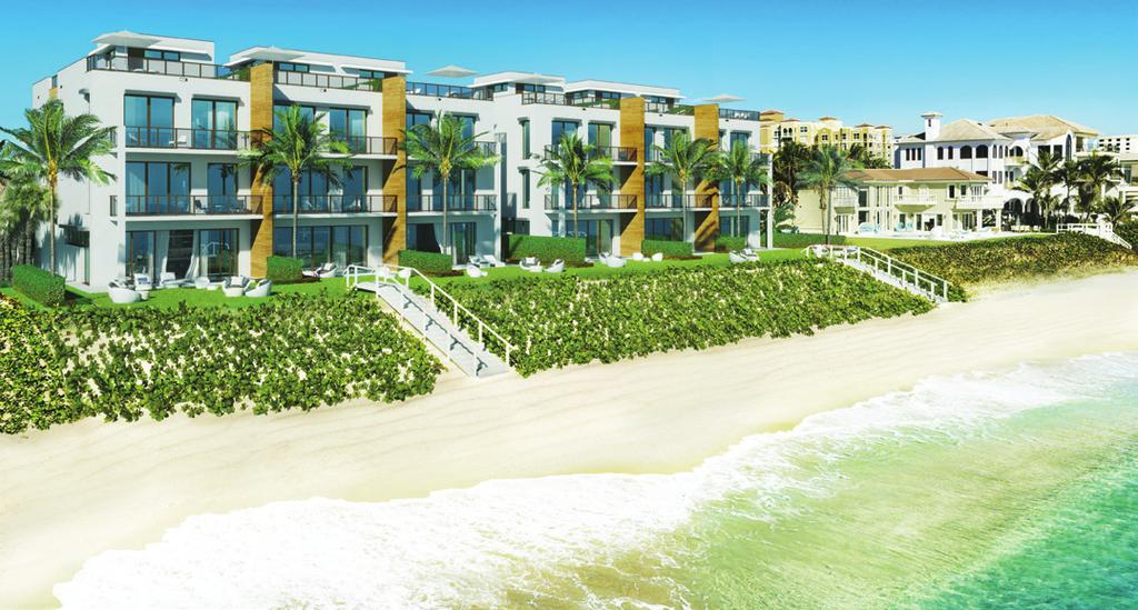 Six luxury beach homes on a dune overlooking the ocean, built to offer the best of seaside living and leisure.