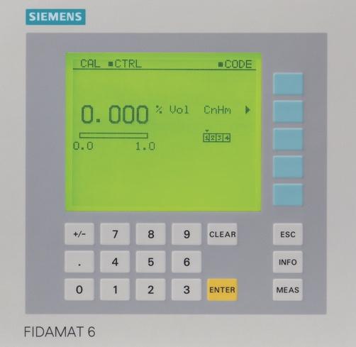 Siemens AG 208 Extractive continuous process gas analysis Design 9" slide-in module with 4 HU for installation - In hinged frame - In cabinets with or without telescopic rails Front plate can be