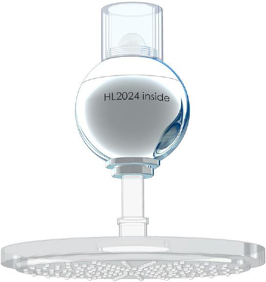 HL2024 Shower Cartridge Regulates luxury shower heads with larger flows. Shower optimization The HL2024 Shower Cartridge optimizes any larger ceiling shower head.