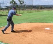 When No Play Is Made On Obstructed Runner With no play being made on the obstructed runner the umpire shall point at the obstruction and yell "T