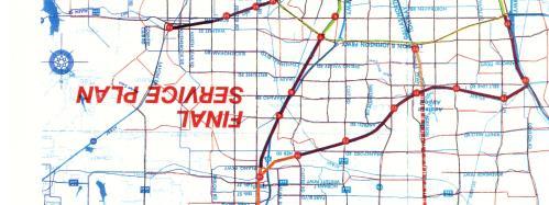 1983 Final Service Plan Comparison Service Plan Stations Current Proposed Stations Notes N/A DFW Airport 2030 Transit System Plan approved with corridor to DFW Airport N/A DFW North For transfer