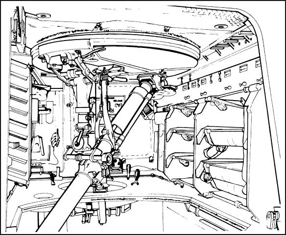 and aids in securing the mortar for traveling. The mount consists of the components described in the following paragraphs. Figure 6-18. Vehicular mount. a. Mortar Standard Assembly Support.