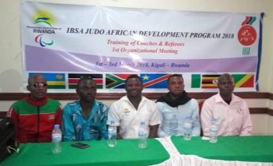 THE 1 st IBSA JUDO AFRICAN MEETING On Saturday the 3 rd of March, from 5 pm at the Five to Five Hotel, Remera, Kigali, the National Paralympic Committee of Rwanda with the National Blind Sports