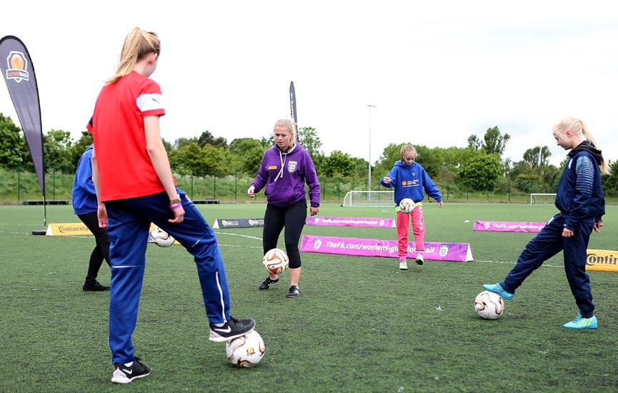 positive influence on young girls being involved in football.