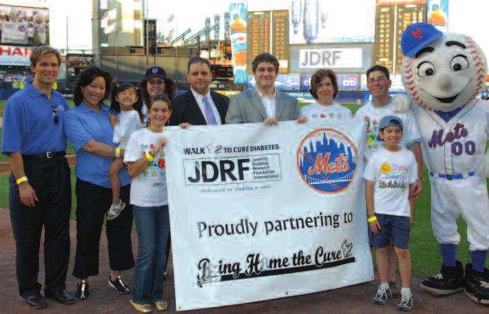 The Mets have served as the Official Starter for the Juvenile Diabetes Research Foundation s Fall Walk recruitment campaign.
