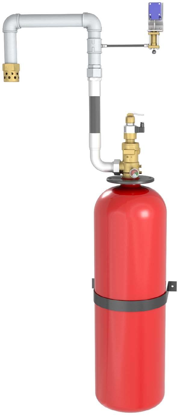 Page 5 of 6 9 7 0 8 6 5 4 3 Example of a Complete MX 30 Fire Extinguishing Single Container System Figure 4 Item No.