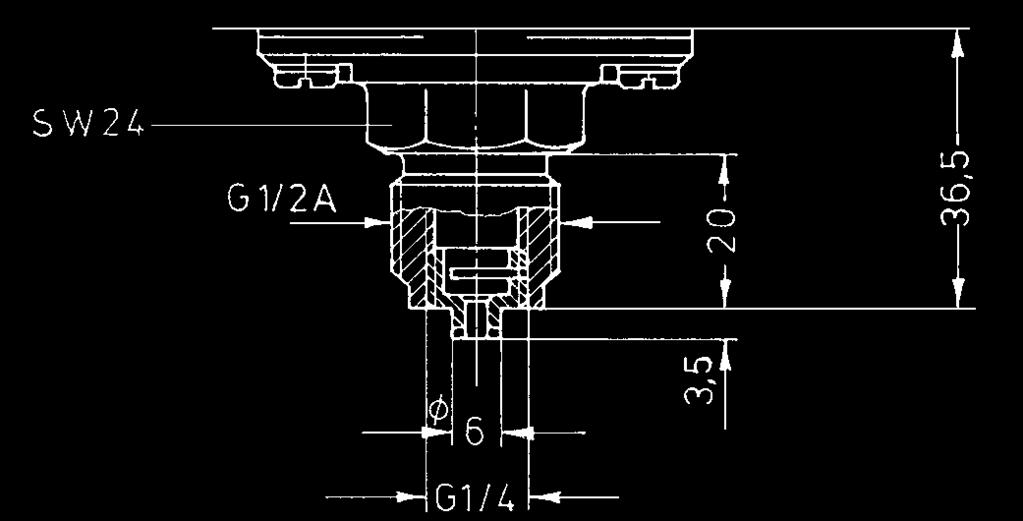 (terminal connection Ex-d) Dimensioned drawings of pressure sensors (mm) 10 11 hex24 25