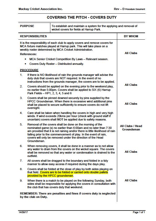 2. APPENDIXES A Code of Behaviour FULL copies of this document can be downloaded from the Cricket Australia website - www.cricketaustralia.com.