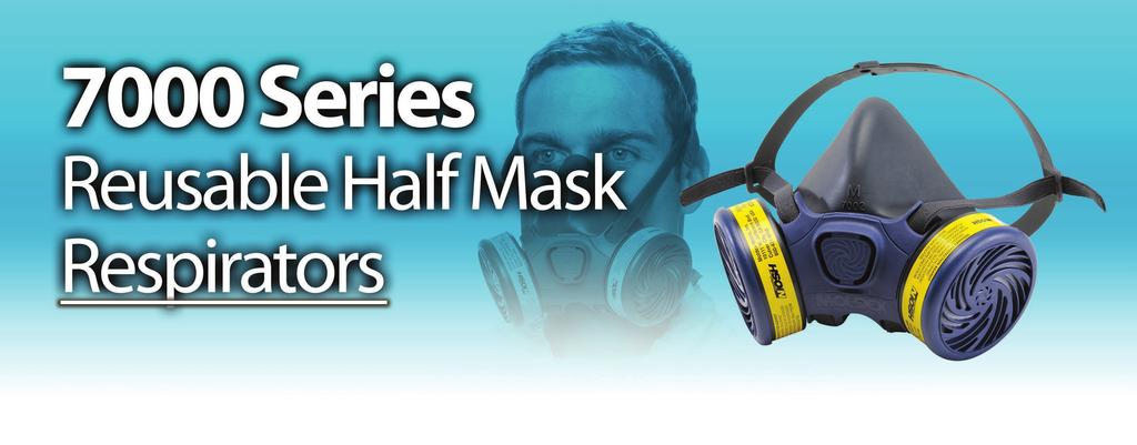 Easy to Wear The 7000 Series half mask respirator is specifically designed to comfortably conform to