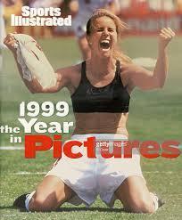 Controversy Regarding Brandi Chastain Even though plenty of male athletes had previously celebrated victories and goals by tearing off their jerseys, it was too much for some to understand.