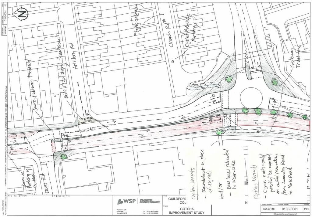 This work is now being taken forward by the Major Projects Team at Guildford Borough Council working in conjunction with Surrey County Council Figure 3: Option for a potential concept layout of SMC