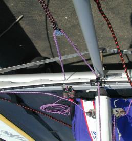 provided. STANDARD SPINNAKER POLE SYSTEM Insert the Aluminum spinnaker pole through the bridle fitting and onto the beam pin.