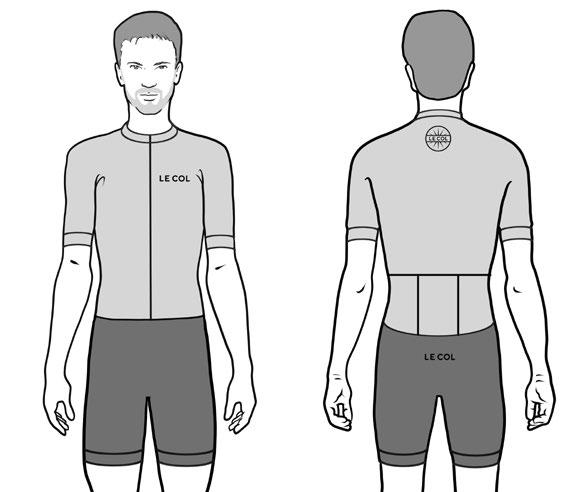 MENS SIZING GUIDE JERSEYS & BASELAYERS Le Col Jerseys have a slim fit. The Jerseys are made from high quality stretch fabrics so they will adapt to your body.