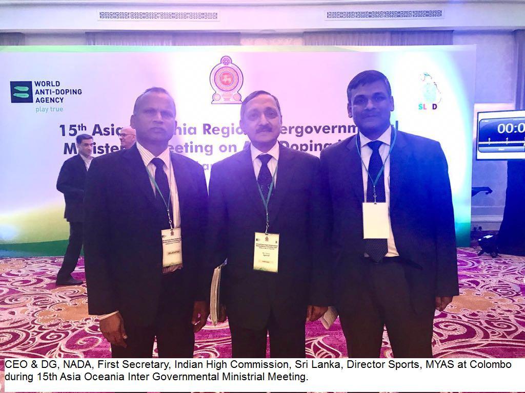 by Sri Lankan Anti Doping Agency and the President & Director General of WADA, Sports Minister of Sri Lanka and Nepal and other participants from Asia/ Oceania region attended the meeting.