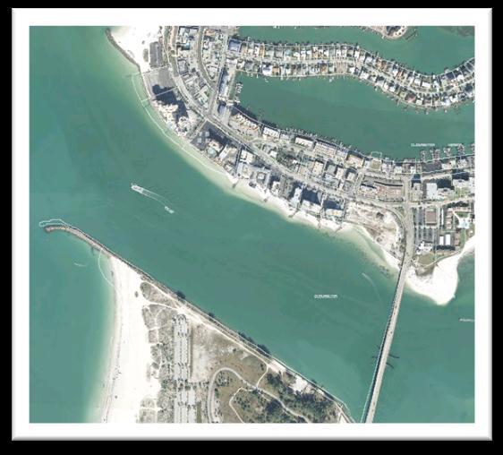 Hurricane Pass has been a sand source for Honeymoon Island since it was first dredged in 1969 (Taylor, 2001). A non-federal navigation channel was dredged through the pass in 1989.