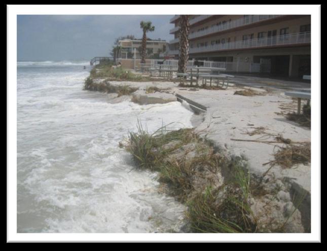 a) b) Figure 1-3 Impacts of Tropical Storm Debby on Long Key (Wang 2012) a) Upham Beach (LK-3) b) Pass-A-Grille