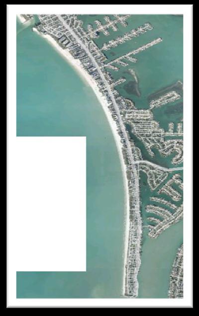 1986 1989 1991 1996 2000 2000 2004 2006 2010 Nourishment: 445,000 cubic yards of emergency fill from Pass-A-Grille ebb shoal placed on southern 10,400 feet of island after Hurricane Elena