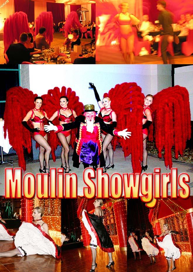 Le Moulin A visually stunning show with glamorous showgirls and high kicking cancan girls, giving depth and emotion and quirky choreography with the cheeky attitude.