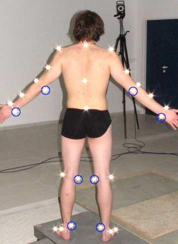imitating human gaits captured with a motion capture system. Once the human motion is recorded, this one is modified to be adapted to the robot morphology.