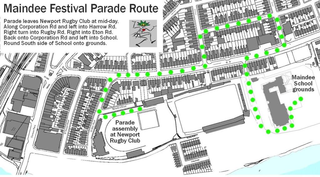 Street Parade Safety Plan 1: verview The parade forms the initial part of the Maindee Festival, a celebration of community arts and diverse cultures in Newport, South Wales.