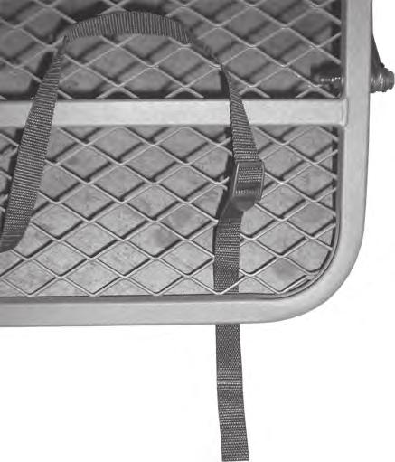 backpack strap through mesh near front