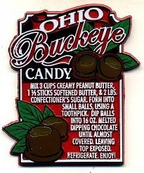 Buckeye Candy Recipe Magnet Item