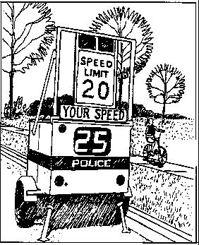 SPEED MONITORING RADAR TRAILER (TIER I ) Description: Mobile trailer mounted radar display that informs drivers of their speed.