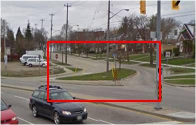 Right-in/right-out islands are raised triangular islands located on an intersection approach to limit the side street to right turn in and out movements.
