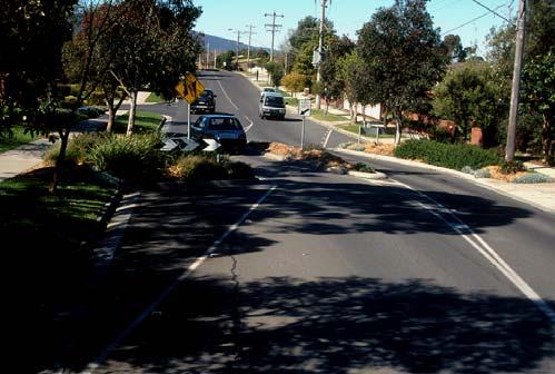 - Improved aesthetics if well landscaped and maintained. - Easier an safer crossings for pedestrians.