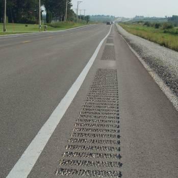 II.3) Install Shoulder, Edgeline or Centerline Rumble Strips (P,T) Use rumble strips on the shoulders or on the centerlines (of undivided roadways) to alert drivers when they unintentionally leave