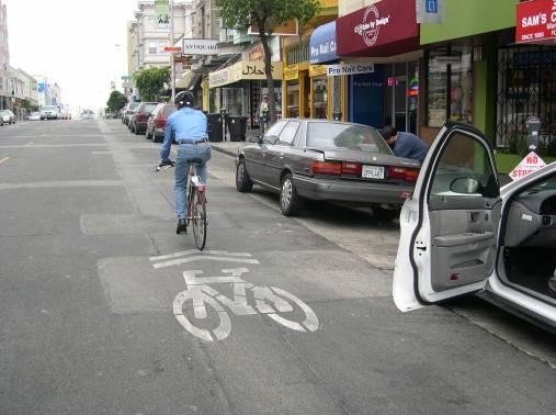 IV.2) Provide Bike Lanes and Bike Paths (T) Provide multiple cues for both bicyclists and motorists that indicate preferential areas for each to travel along roadways.