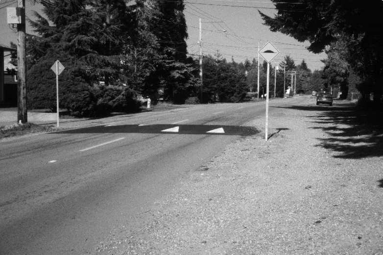 Curbs in Delta 10: Speed Hump on Road Without