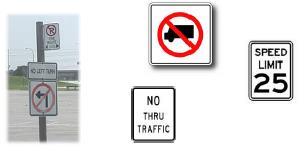 10. Turning and Other Restrictions turn restriction signs can be posted to restrict movement through a given area and to limit travel in certain areas.