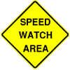 The Speed Watch Area signs are meant to increase driver awareness of the neighborhood s concerns with speeding traffic.