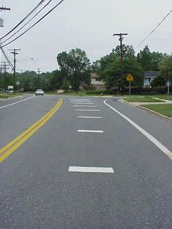 Signing and Striping ROADWAY STRIPING Description: A center line strip to delineate travel paths.