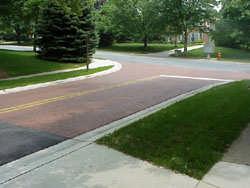 Pavement Texture and Color TEXTURED CROSSWALKS Description: Are ideal for residential applications.