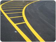 Pavement Striping Striping is used to create narrow lanes, which give the impression of a narrow street. This makes the motorist feel restricted, which helps reduce speeds.