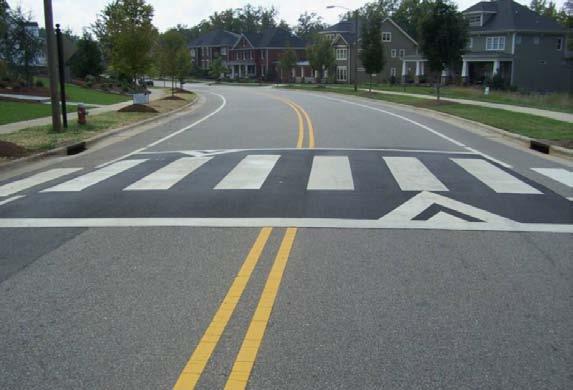 The height and length of the speed hump determines how fast it can be navigated without causing discomfort to the driver.