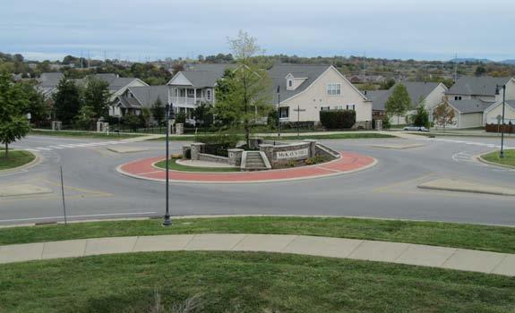 Roundabouts are found primarily on arterial and collector streets, often substituting for intersections that are controlled by traffic signals or all-way stop signs.
