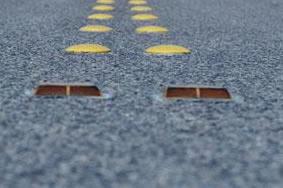 These rumble strips can be effective in reducing travel speeds, but also considerably increase the roadway noise.