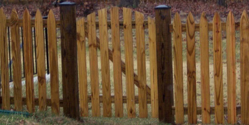 selecting fence style and location.