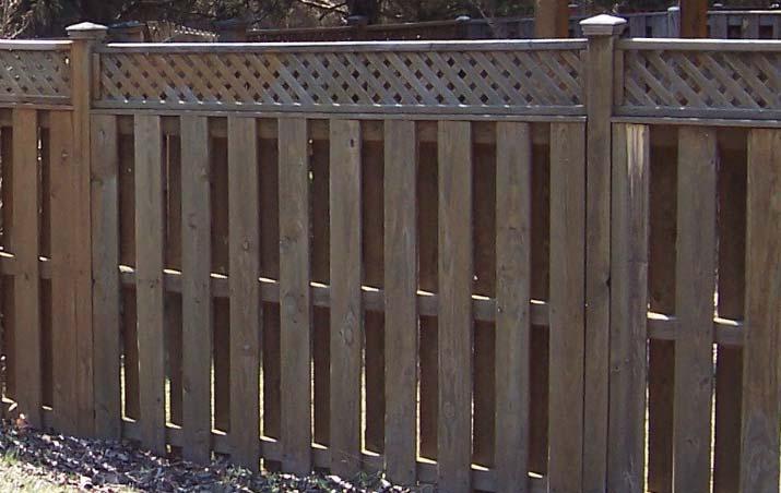 The height and style of fence must match any partial pre-existing fencing installed by