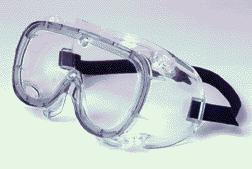 For working with formalin at any concentration, splashproof goggles are required.