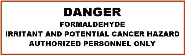 Regulated areas shall have danger signs posted at entrances and