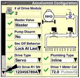 ccuontrol Setup for NH3 6. NH3 Drive Setup Toolbox > ccuontrol > NH3 Drive. Select NH3 Drive (Ye). P Setup 1. ign NH3 Drive Serial Number D. Select Drive Type (Servo) E.