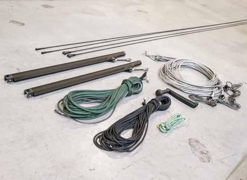 MAST ASSEMBLY PARTS AND TOOLS 1 2 3 5 6 4 PARTS INCLUDED 1 Diamond stays, longer 4 Halyards 2 Diamond stays, shorter 5 Forestays/Shrouds mounted
