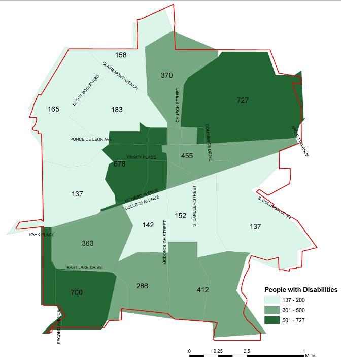 Figure 2-3 shows the distribution of low income populations within the City.