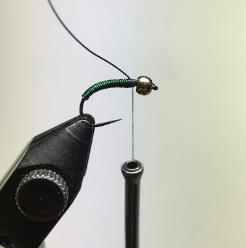Start the wire on the near side of the hook and