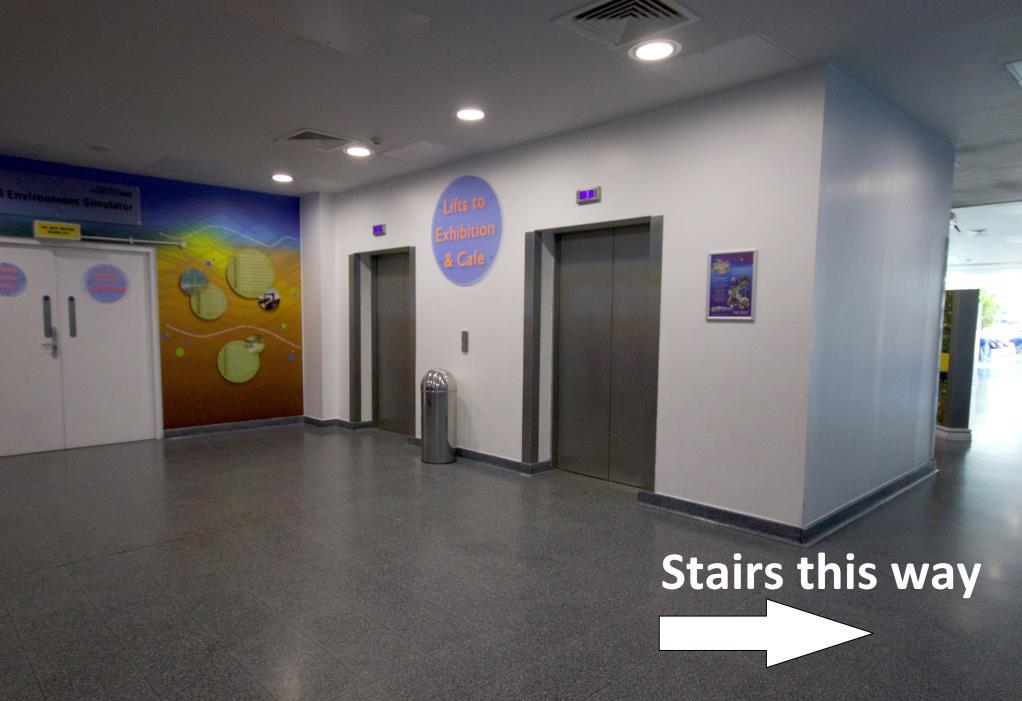 Here are the lifts we will use to get to the 3 rd floor.