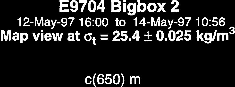 E974 Bigbox 2 12-May-97 16: to 14-May-97 1:56 Map view at at = 25.4 ±.